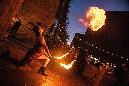 Red brick tunnel bar -London- filming photoshoot location-08