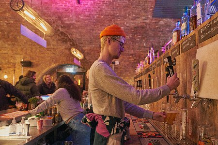 Red brick tunnel bar -London- filming photoshoot location-11