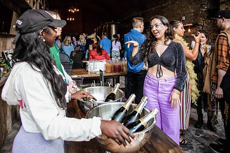 Red brick tunnel bar -London- filming photoshoot location-17