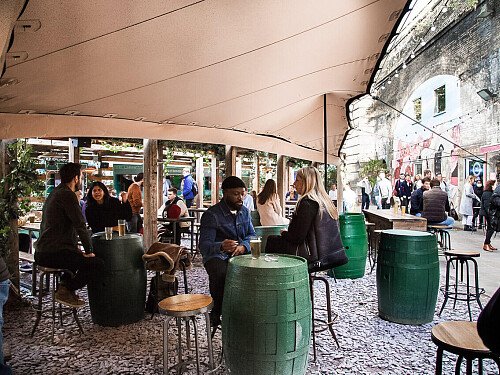 Red brick tunnel bar -London- filming photoshoot location-19