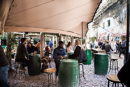Red brick tunnel bar -London- filming photoshoot location-19