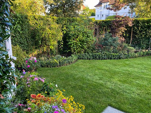 Colourful flowerbeds- London -  filming photoshoot location-22