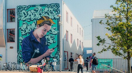 Huge graffiti art- E15  - filming photoshoot location-03