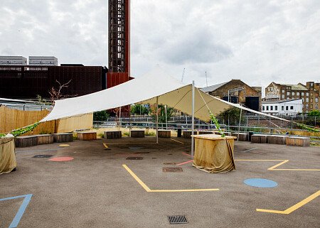 Huge graffiti art- E15  - filming photoshoot location-15