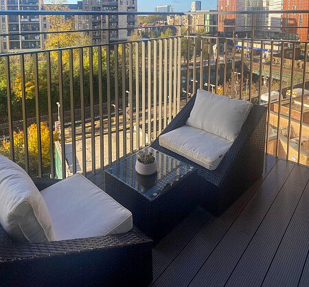 Crisp apartment with roomy terrace- - Greater London- filming photoshoot location-13