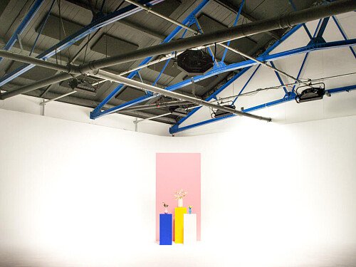 Colourful checkered celing- NW10-  filming photoshoot location-4