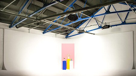 Colourful checkered celing- NW10-  filming photoshoot location-4