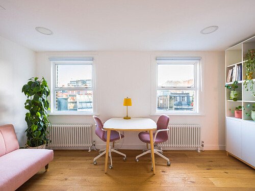 Pink sofa- London- filming photoshoot location-11