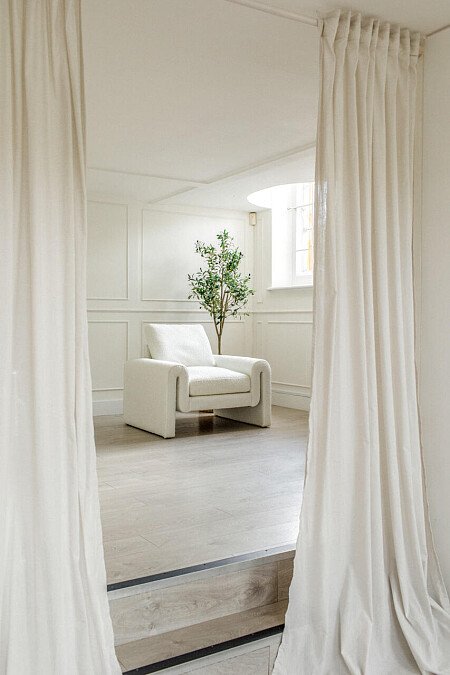 Crisp white, abstract furtniture  - Filming Photoshoot Locations-12