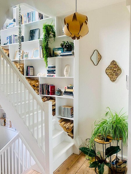 Exposed red brick feature wall-London- filming photoshoot location-17