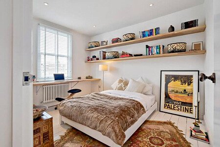 Exposed red brick feature wall-London- filming photoshoot location-20