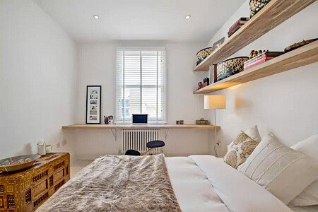 Exposed red brick feature wall-London- filming photoshoot location-23