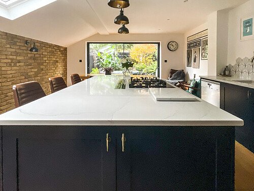 Large kitchen with skylights- SE13- filming photoshoot location-08