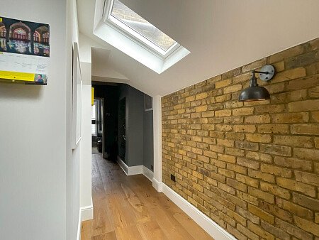 Large kitchen with skylights- SE13- filming photoshoot location-16