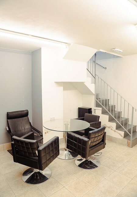 Sleek and sophisicated barbers,  London filming photoshoot location-29-06