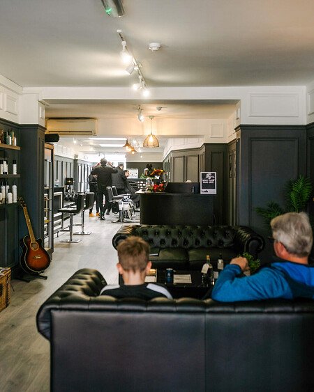 Sleek and sophisicated barbers,  London filming photoshoot location-29-13