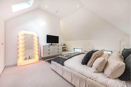 White loft apartment  -  filming photoshoot location-16