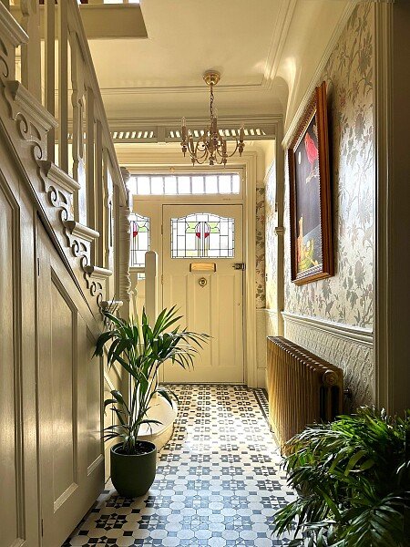 Hallway Stained Glass Door