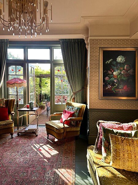 Living Room Stained Glass Doors