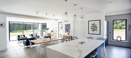 kitchen through sitting area