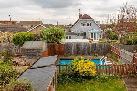 Garden view from upstairs
