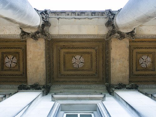 Ceiling of mansion front entrance