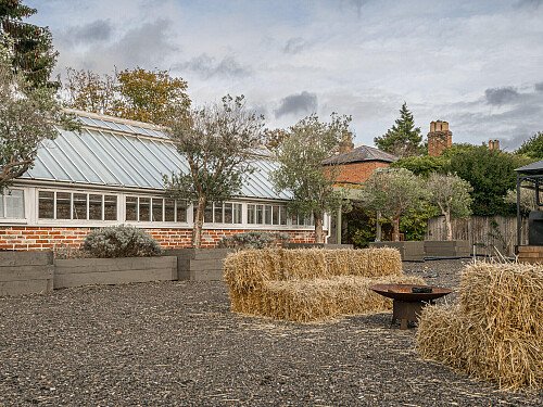 Location Creation: The Walled Garden:straw bales