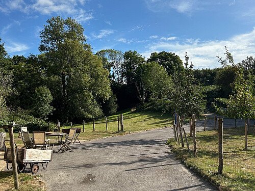 Drive in front of house