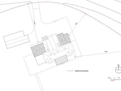 Floorplan exterior Three Gables