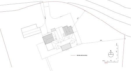 Floorplan exterior Three Gables