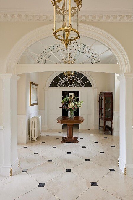 hall from stairs to loo straight on