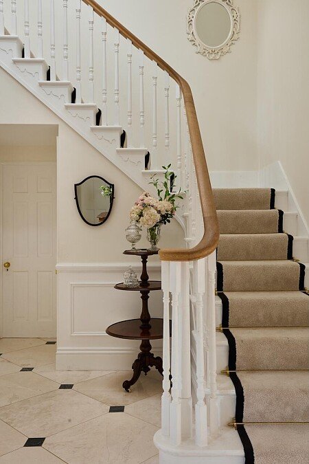 hallway bottom of stairs straight on