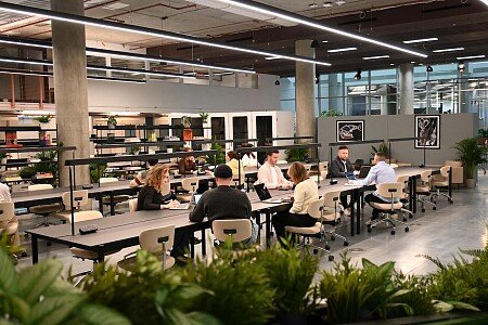 Coworking (looking back across the space)