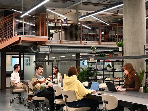 Coworking people (informal portrait)