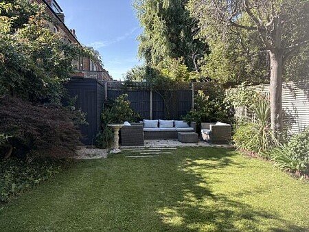 Back garden sitting