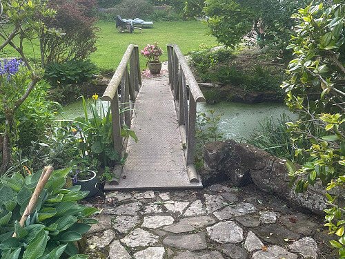 Rear garden bridge